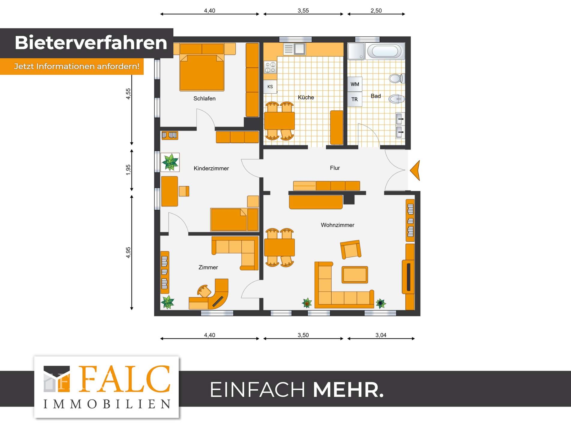 Grundriss Wohnung 5